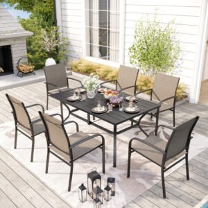Argyri Rectangular 6 - Person 60" Long Dining Set