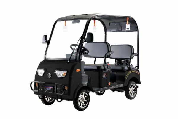 TrailMaster Taurus 450-GX Long Roof 4-Seat UTV/Golf Cart, 4X4 Side-by-Side with High/Low Gear, Rear Seat Converts to Cargo Area