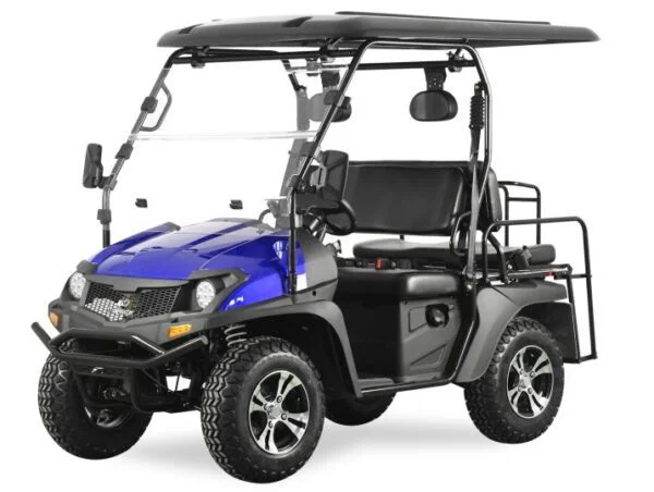 TrailMaster Taurus 450-GX Long Roof 4-Seat UTV/Golf Cart, 4X4 Side-by-Side with High/Low Gear, Rear Seat Converts to Cargo Area - Image 3