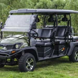 Trailmaster Taurus 80ED GV 6-Seater Golf Kart, 72V, Steering Wheel, Extended Roof