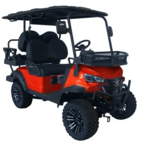 Trailmaster TBM X4 Electric Golf Cart, 48V 5kW Battery, 4-Passenger Lifted Design, Custom Rims, Ground Effects LED Lights, 10.5″ LED Display, 48-Mile Range, High/Low Transmission