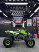 🔧 Key Features: 350cc twin-cylinder 2-stroke engine Fresh rebuild – strong and reliable Custom green plastics & powder-coated frame Upgraded front suspension (adjustable shocks) Performance exhaust system Wide stance with aftermarket wheels & off-road tires Upgraded front grille & lighting setup Clean seat with excellent comfort Lightweight chassis for fast acceleration