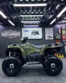 A powerful and reliable utility ATV equipped with a 567cc fuel-injected engine, delivering smooth performance and strong torque for work and off-road adventures. Features automatic CVT transmission (P/R/N/L/H), on-demand AWD/2WD, and independent suspension for a comfortable ride on any terrain. Built for durability, it comes with front & rear cargo racks, digital display, and strong towing capability, making it perfect for both heavy-duty tasks and recreational riding.