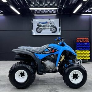 ⚙️ Key Specifications Engine: 250cc, 4-stroke, single-cylinder Transmission: 5-speed manual (with clutch) Drive: Chain-driven rear wheel (2WD) Cooling: Air/oil cooled (varies by model year) Starting system: Electric start 🚀 Performance Smooth and controllable power Great mid-range acceleration Easy handling for trail and sport riding More beginner-friendly than larger sport quads 🔥 Highlights Reliable Suzuki engineering Lightweight and easy to maneuver Good fuel efficiency for a sport ATV Strong choice for trail riding and learning manual control