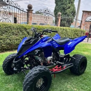 🎨 Design & Features Aggressive, modern sport design Dual halogen headlights + LED taillight � Riva Motorsports & Marine Wide stance for better stability Comfortable YZ-style seat for rider movement � Riva Motorsports & Marine Aluminum wheels with Maxxis tires