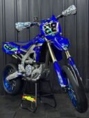 The 2024 Yamaha YZ250FX is a high-performance, cross-country racer based on the championship-winning YZ250F motocrosser, featuring a 250cc liquid-cooled DOHC 4-stroke engine, 6-speed wide-ratio transmission, and advanced EFI. It is designed for tight, technical terrain with specialized, fully adjustable KYB suspension, an 18-inch rear wheel, and a handlebar-mounted map switch for on-the-fly engine tuning via the Yamaha Power Tuner App